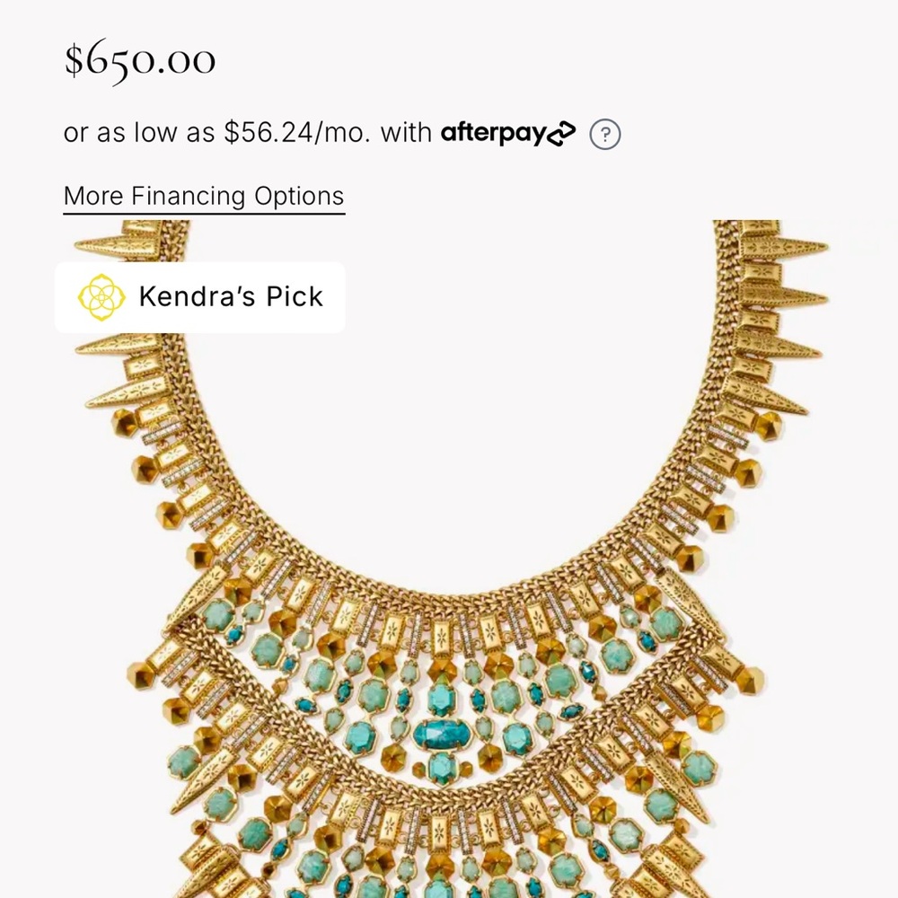 Gold and Turquoise Necklace